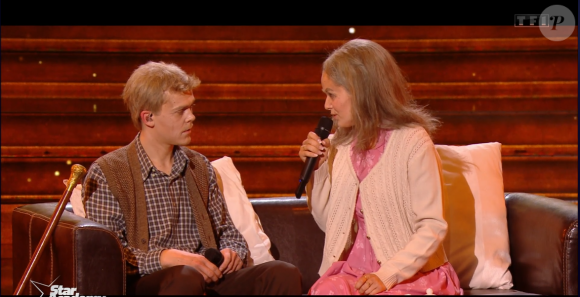 Charles et Julie métamorphosés lors du prime de la "Star Academy 2024" du 19 octobre, sur TF1