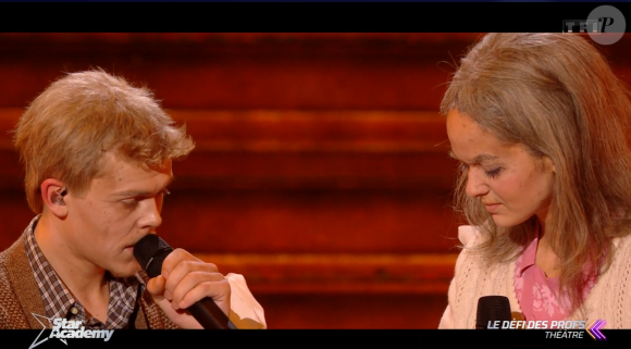 Charles et Julie métamorphosés lors du prime de la "Star Academy 2024" du 19 octobre, sur TF1