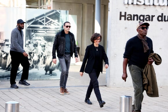 Abd Al Malik, Anthony Delon, Rachida Dati, Ministre de la Culture, Lucien Jean-Baptiste - I.Huppert a dirigé le tournage de la reproduction du film documentaire muet de 1895 par le regretté cinéaste français Louis Lumière « La Sortie de l'usine Lumière à Lyon » dans le cadre de la 16ème édition du Festival Lumière de Lyon, France, le 19 octobre 2024. © Dominique Jacovides/Bestimage  Isabelle Huppert attends the Re-production Of Silent Documentary Film Directed In 1895 By Late French Filmmaker Louis Lumiere during the 16th Film Festival Lumiere In Lyon on October 19, 2024 in Lyon, France. 