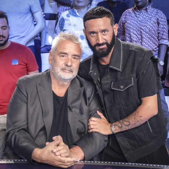 Exclusif - Luc Besson, Cyril Hanouna - Sur le plateau de l'émission TPMP (Touche Pas à Mon Poste) présentée en direct par C.Hanouna et diffusée sur C8 - Paris le 26/09/2023 - © Jack Tribeca / Bestimage 