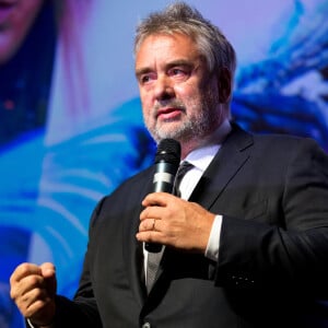 Luc Besson lors de la première de "Valerian et la Cité des Mille Planètes" à Moscou, le 27 juillet 2017. 