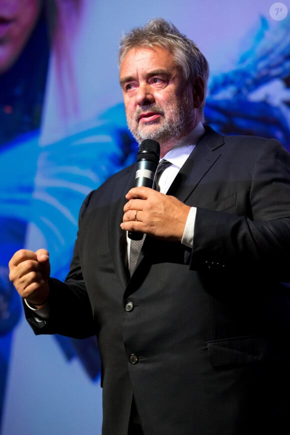 Luc Besson lors de la première de "Valerian et la Cité des Mille Planètes" à Moscou, le 27 juillet 2017. 