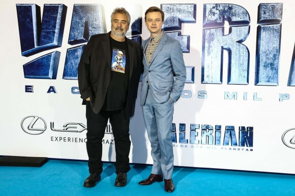 Luc Besson et Dane DeHaan à la première de "Valerian and the City of a Thousand Planets" à Sao Paulo au Brésil, le 3 août 2017 