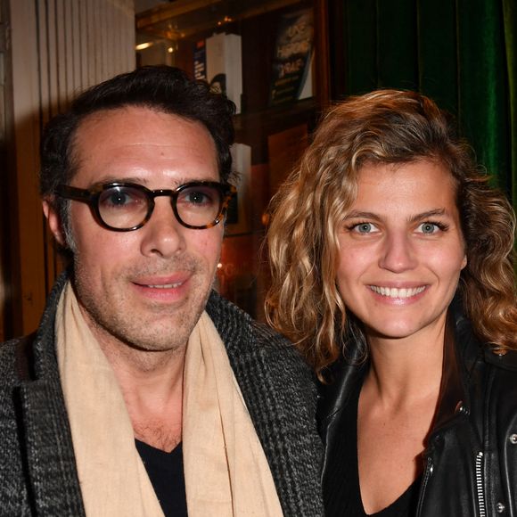 Le procureur avait requis 12 mois de prison assortis d'un sursis probatoire de deux ans, avec obligation de soins en raison "de la répétition des faits".
Nicolas Bedos et sa compagne Pauline Desmonts - Cocktail pour la sortie du livre de Michel Denisot " On peut rire de tout, sauf en mangeant de la semoule" aux Deux Magots à Paris le 15 mars 2023. © Veeren/ Bestimage