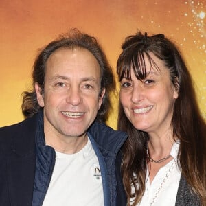 Philippe Candeloro et sa femme Olivia - Première parisienne du spectacle "Aurore" à l'occasion des 80 ans d'Holiday on Ice au Dôme de Paris le 29 février 2024. © Coadic Guirec/bestimage