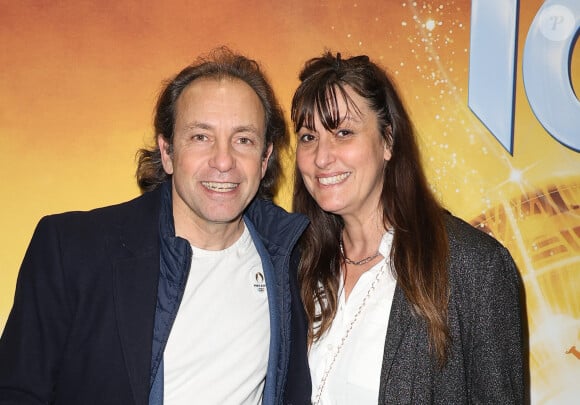 Philippe Candeloro et sa femme Olivia - Première parisienne du spectacle "Aurore" à l'occasion des 80 ans d'Holiday on Ice au Dôme de Paris le 29 février 2024. © Coadic Guirec/bestimage