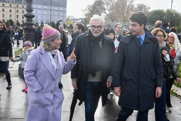 Pascal Praud - Marche pour la République et contre l'antisémitisme à Paris le 12 novembre 2023. © Lionel Urman / Bestimage