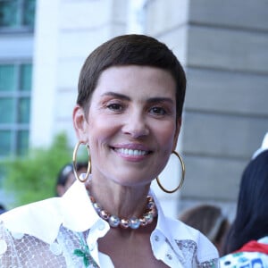 Cristina Cordula - Arrivées au défilé de mode Femmes Haute-Couture automne-hiver 2024/2025 "Giambattista Valli" lors de la fashion week de Paris. Le 24 juin 2024 © Denis Guignebourg / Bestimage