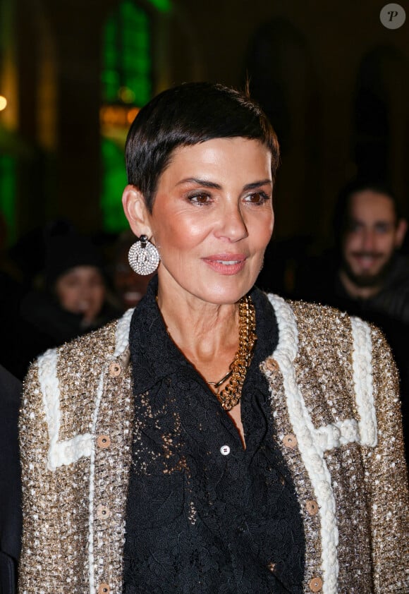 Cristina Cordula - Arrivées au défilé Giambattista Valli Haute Couture Printemps/Été 2024 dans le cadre de la Fashion Week de Paris (PFW), à l'espace Vendome, France, le 22 janvier 2024. © Denis Guignebourg/Bestimage