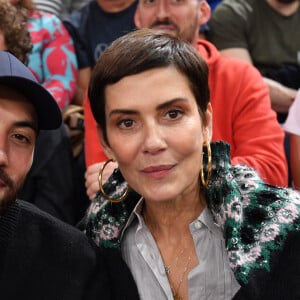 Cristina Cordula et son fils Enzo - People dans les tribunes du Rolex Paris Bercy Masters 1000 remporté par Novak Djokovic contre Grigor Dimitrov , le 4 novembre 2023. © Veeren/Bestimage