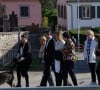 Fanny Groll, mère de Lina, arrive à l'église Saint-Arnould à Plaine pour les obsèques de sa fille, le 25 octobre 2024. Photo by Christoph de barry/ABACAPRESS.COM