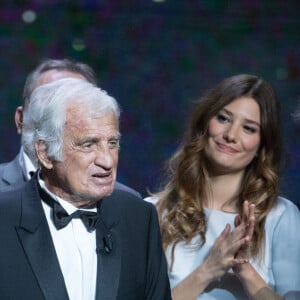 Claude Brasseur, Jean-Paul Rouve, Jean-Paul Belmondo (Smoking Dior, chaussures Carvil) , Alice Pol, Guillaume Gallienne , Françoise Fabian - 42ème cérémonie des César à la salle Pleyel à Paris le 24 février 2017. © Olivier Borde / Dominique Jacovides / Bestimage 