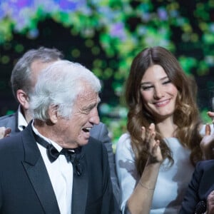 Jean-Paul Rouve, Jean-Paul Belmondo (Smoking Dior, chaussures Carvil) , Alice Pol, Guillaume Gallienne , Françoise Fabian - 42ème cérémonie des César à la salle Pleyel à Paris le 24 février 2017. © Olivier Borde / Dominique Jacovides / Bestimage 