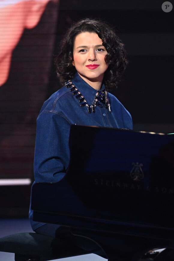 Exclusif - Khatia Buniatishvili - Enregistrement de l'émission "Vivement Dimanche", présentée par M.Drucker et diffusée le 27 octobre sur France 3 © Guillaume Gaffiot / Bestimage 