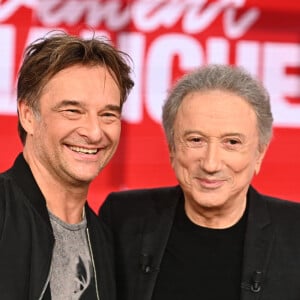 Exclusif - David Hallyday et Michel Drucker - Enregistrement de l'émission "Vivement Dimanche", présentée par M.Drucker et diffusée le 27 octobre sur France 3 © Guillaume Gaffiot / Bestimage 