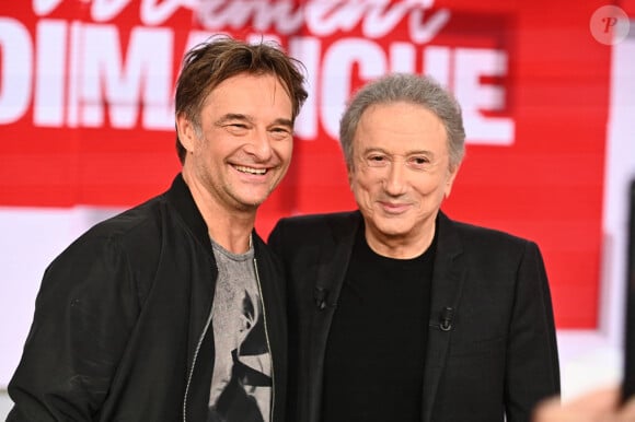 Exclusif - David Hallyday et Michel Drucker - Enregistrement de l'émission "Vivement Dimanche", présentée par M.Drucker et diffusée le 27 octobre sur France 3 © Guillaume Gaffiot / Bestimage 