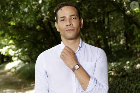 Steevy Boulay pose lors d'une séance photo dans le cadre de l'événement de dédicace du livre 'Foret Des Livres' à Chanceaux-Pres-Loches, près de Tours, en France, en août 2016. Photo par VIM/ABACAPRESS.COM