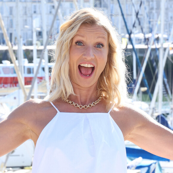 Alexandra Lamy lors du photocall de la série "Killer Coaster" lors de la 25ème édition du Festival de la fiction de la Rochelle, France, le 13 septembre 2023. © Denis Guignebourg/BestImage 