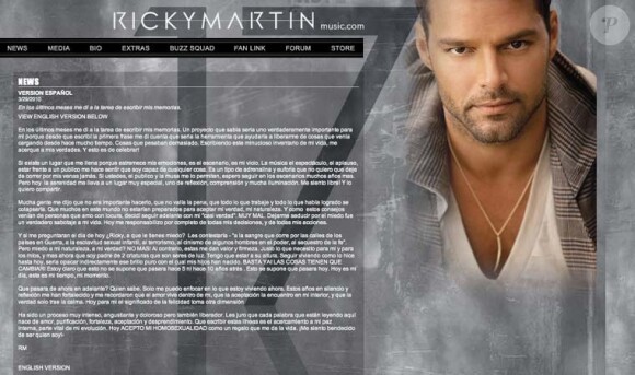 Site officiel de Ricky Martin