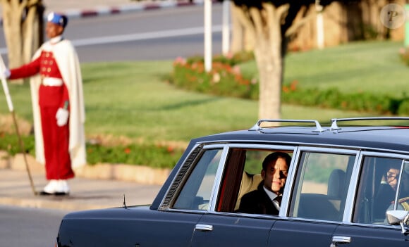 Emmanuel Macron et Mohammed VI, Roi du Maroc - Cérémonie d'accueil officielle du Président de la République, Emmanuel Macron et de Brigitte Macron sur la place Mechouar à Rabat au Maroc le 28 octobre 2024. © Dominique Jacovides/Bestimage 