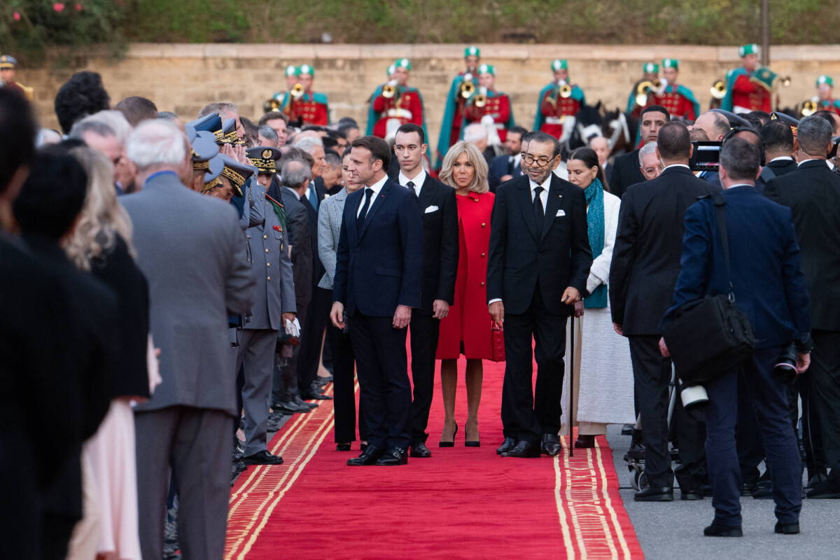 Photo : Le président de la République française Emmanuel Macron et le ...