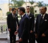 Un voyage hautement symbolique orchestré pour apaiser cinq années de tensions entre la France et le royaume chérifien. 
Le président de la République française Emmanuel Macron et le roi Mohammed VI lors de leur entretien au palais royal à Rabat, le 28 octobre 2024. © Ludovic Marin / Pool / Bestimage 