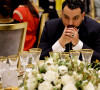 Yassine Belattar assiste en tant qu'invité à un dîner d'État au Palais Royal de Rabat le 29 octobre 2024, dans le cadre d'une visite d'État de trois jours du président français au Maroc © Ludovic Marin/Pool/Bestimage