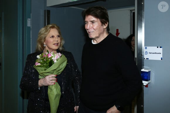 Exclusif - Tony Scotti, le mari de S.Vartan - Sylvie Vartan est l'invitée de l'émission Domenica In à Milan le 25 février 2024.