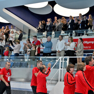 Exclusif -  La princesse Charlene de Monaco a présidé la cérémonie d'ouverture du meeting européen de natation " Princesse Charlène " organisé par Special Olympics Monaco au Centre Nautique Albert II à Monaco. Le 26 octobre 2024.