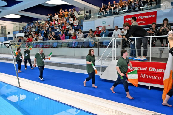 Exclusif - La princesse Charlene de Monaco a présidé la cérémonie d'ouverture du meeting européen de natation " Princesse Charlène " organisé par Special Olympics Monaco au Centre Nautique Albert II à Monaco. Le 26 octobre 2024.