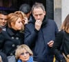 Léa Salamé et son compagnon Raphaël Glucksmann - Obsèques de Sébastien Demorand à la Coupole du crématorium du cimetière du Père-Lachaise à Paris, France, le 31 janvier 2020.