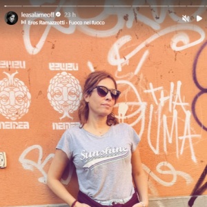 Léa Salamé en week-end à Rome. Instagram