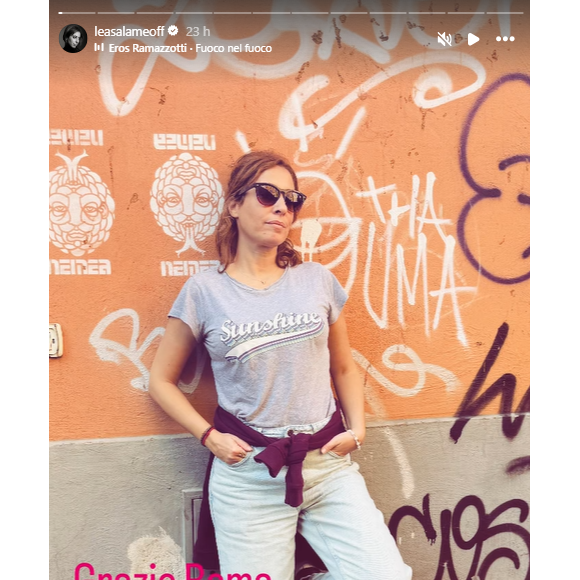 Léa Salamé en week-end à Rome. Instagram