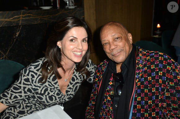 Exclusif - Quincy Jones et Caroline Barclay - Quincy Jones est allé dîner au restaurant "Victoria Paris" après son concert triomphal à l'AccorHotels Arena à Paris, France, le 28 juin 2019. © Veeren/Bestimage