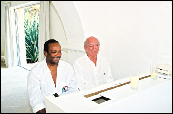 Archives - Quincy Jones et Eddie Barclay à Saint-Tropez.