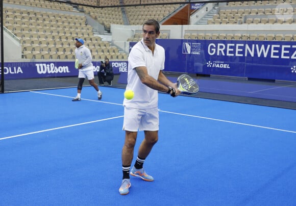 Exclusif - Robert Pires - Tournoi des personnalités lors de la 3ème édition du Greenweez Paris Major Padel 2024 à Roland Garros, Paris le 6 octobre 2024. © Marc Ausset-Lacroix/Bestimage