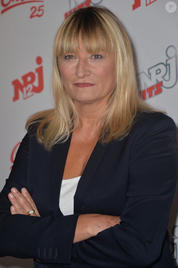 Christine Bravo - Conférence de presse de la grille de rentrée 2015/2016 des chaînes NRJ12, NRJ Hits et Chérie 25 à la Cour du Marais à Paris, le 27 août 2015.