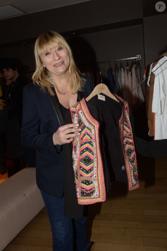 Christine Bravo - Soirée pour les 10 ans de la marque Ba&sh à la boutique de la rue Etienne Marcel à Paris, le 29 janvier 2014.