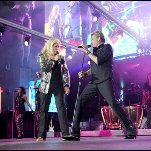 Exclusif - Sylvie Vartan - Concert de Johnny Hallyday, tournée "Tour 66" au Stade de France le 31 mai 2009.