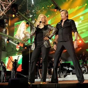 Exclusif - Sylvie Vartan - Concert de Johnny Hallyday, tournée "Tour 66" au Stade de France le 31 mai 2009.