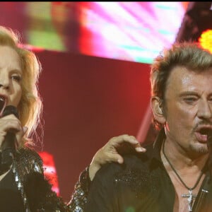 Exclusif - Sylvie Vartan - Concert de Johnny Hallyday, tournée "Tour 66" au Stade de France le 31 mai 2009.