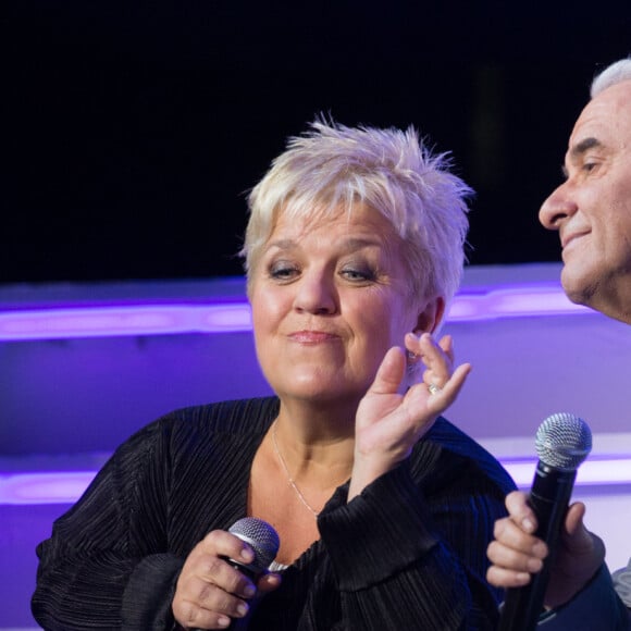 Prix Special - Exclusif - Mimie Mathy, Michel Fugain - Enregistrement de l'emission "Hier Encore", presentee par Virginie Guilhaume et diffusee sur France 2 en prime time le 1er fevrier, a l'Olympia a Paris. Le 9 janvier 2014 