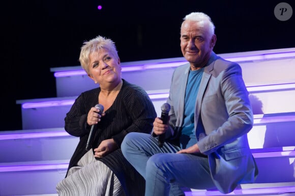 Michel Fugain a donné un précieux conseil à Mimie Mathy
Exclusif - Mimie Mathy, Michel Fugain - Enregistrement de l'emission "Hier Encore", presentee par Virginie Guilhaume et diffusee sur France 2 en prime time le 1er fevrier, a l'Olympia a Paris. Le 9 janvier 2014 