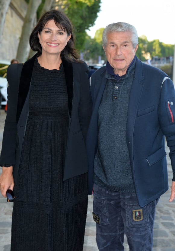 Claude Lelouch et sa compagne Valérie Perrin - Soirée de gala de la "Maud Fontenoy Fondation" à bord de la péniche Ducasse sur Seine à Paris le 6 juin 2019 © Veeren/Bestimage 