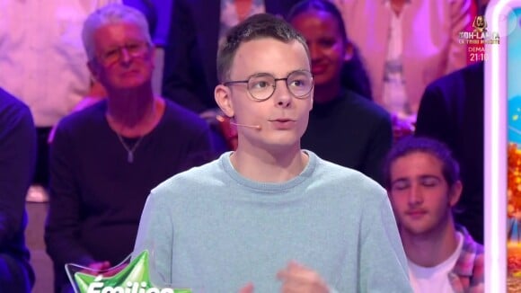 Emilien est déjà à la tête d'une cagnotte de près de 1,7 million d'euros aux "12 coups de midi"
Emilien sur le plateau des "12 coups de midi"