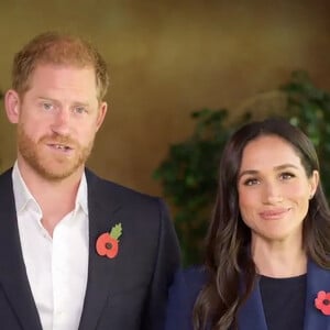 Le prince Harry et Meghan Markle (Le prince Harry, duc de Sussex et Meghan Markle, duchesse de Sussex) message vidéo lors de la conférence ministérielle mondiale inaugurale sur la violence contre les enfants en Colombie.