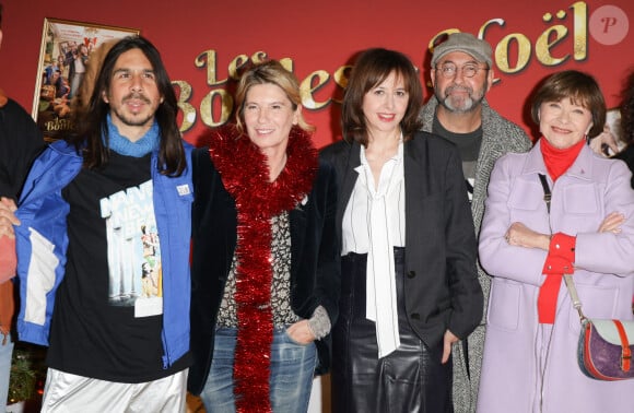 Michael Bensoussan, dit David Boring ou Estéban, Alexandra Leclère, Valérie Bonneton, Kad Merad et Macha Méril - Avant-première du film "Les boules de Noël" au cinéma Pathé-Wepler à Paris. Le 14 novembre 2024 © Coadic Guirec / Bestimage