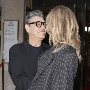 Marc Lavoine et sa compagne Adriana Karembeu arrivant au "Concerto pour la Paix" organisé par Omar Harfouch au Théâtre des Champs Élysées à Paris, France, le 18 Septembre 2024. © Perusseau / Tribeca / Bestimage 