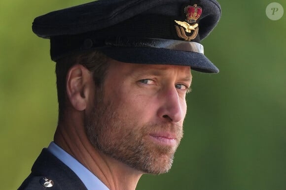 Le prince William de Galles lors de la "Sovereign's Parade" au collège de la Royal Air Force à Cranwell. Le 12 septembre 2024 © Julien Burton / Bestimage 