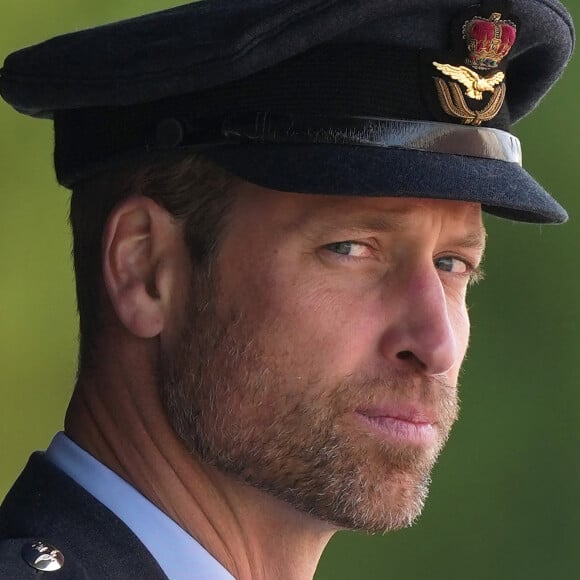 Le prince William de Galles lors de la "Sovereign's Parade" au collège de la Royal Air Force à Cranwell. Le 12 septembre 2024 © Julien Burton / Bestimage 